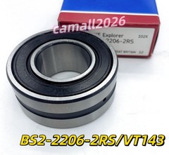 For BS2-2206-2RS/VT143 NEW Steel Spherical Roller Bearing 30x62x25mm