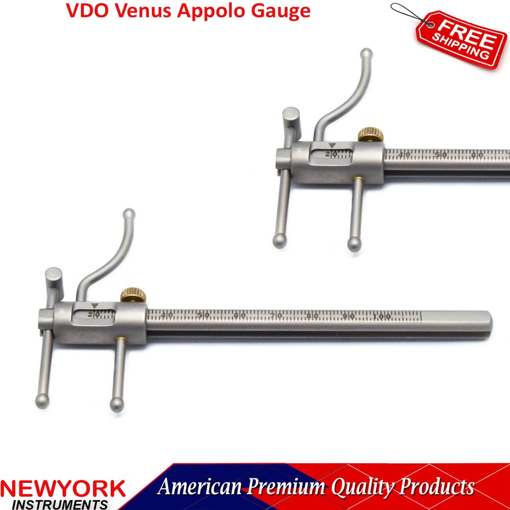 Dental Venus Apollo Gauge VDO Ruler Stainless Steel Fully Autoclavable Beaden
