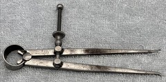 Lot of 5, Vintage, Spring Dividers, 3 L.S. Starrett, 1 Lufkin, 1 Unknown.