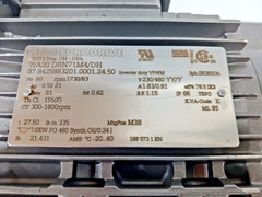 New Sew Eurodrive .50 Hp Ac Gear Motor 1730 / 63 Rpm 230/460 Vac WA20 DRN71M4/DH