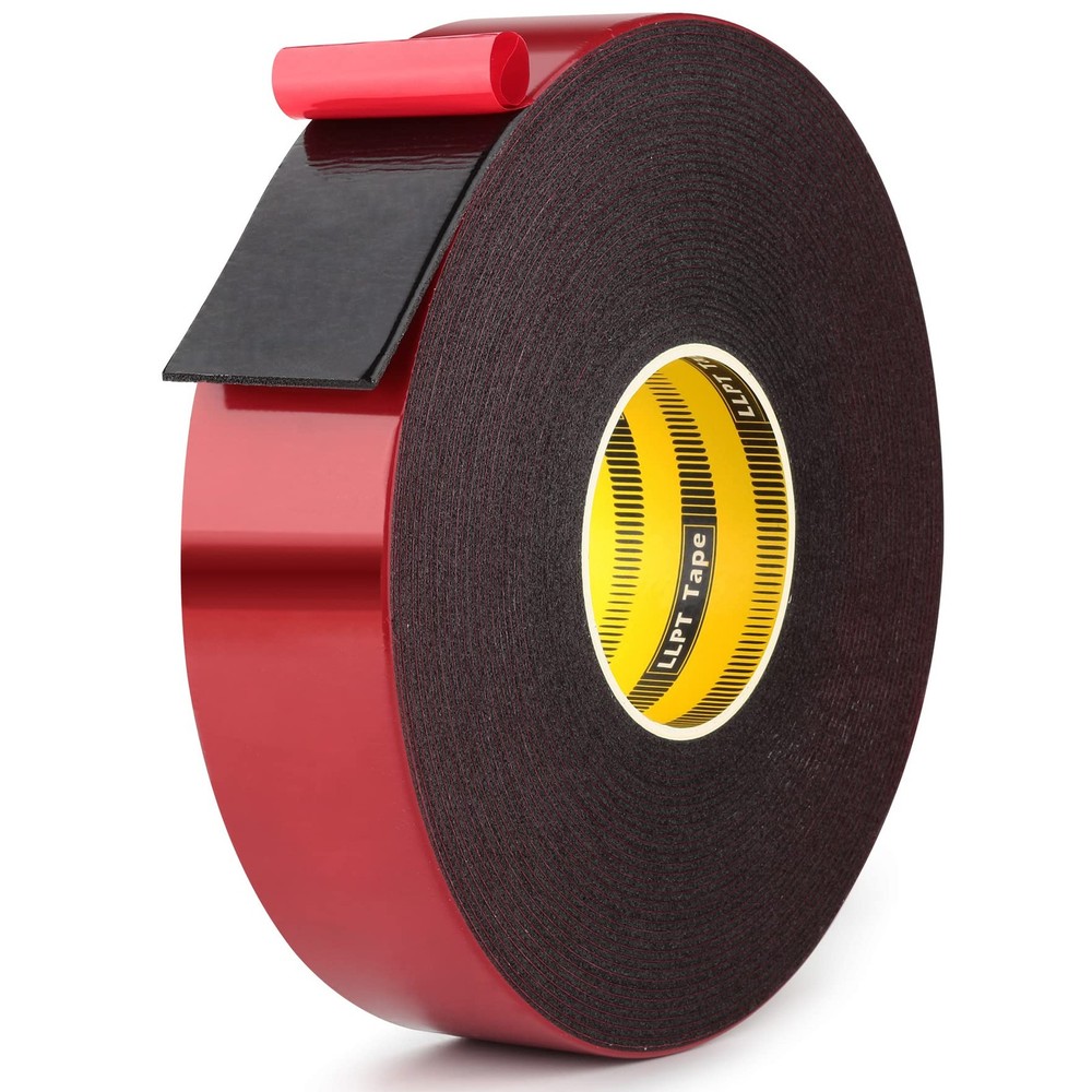 Double Sided Foam Tape 1″ x 50 ft Weatherproof Acrylic Adhesive Gap Filler
