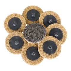 50 Pack 2 Inch Coarse Surface Conditioning Discs Roll Lock Die Grinder Pads New