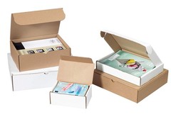 Box USA 12″ Deluxe Shipping Boxes 12″L x 12″W x 4″H, 50-Pack – White Box Mail…