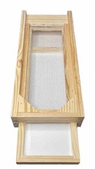 Pine 5 Frame Nuc IPM Screened Bottom Board with Corrugated Plastic in Wood Tray
