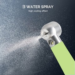 Plastic Dental LED Integrate E-generator High Speed Handpiece 3 Way Spray 4Holes