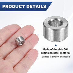 15PCS M6 304 Stainless Steel Spacers 5Mm ID X 10Mm OD X 6Mm L Metal Screw Stando