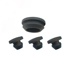 Black Round Silicone Rubber Seal Hole Plugs Blanking End 2.5mm-50.6mm