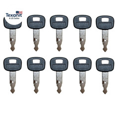 10 PCS Ignition Keys RC411-53933 459A RC461-53930 for Kubota Mini Excavator Back
