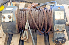 Ramsey H-800 Hydraulic Winch 25,000 lb Pull 120541 Good With Built in Control