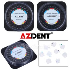 AZDENT Dental Orthodontic Ceramic Brackes Braces Roth/MBT .022 Hooks 345