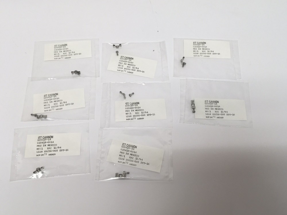 8 NEW ITT Cannon M85049/48-1-8F DB24659-2 Mil-Spec Shielded Connector Backshell