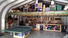 16x24x12 DuroSPAN Steel Prefab Arch Garage Building Kit Open Ends Factory Direct