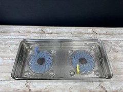 AESCULAP JM440 STERILIZATION CONTAINER CASE W/ TRAY LID 22’’ X 11’’ X 4″ Extras!