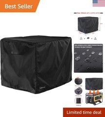 Outdoor Generator Cover 32x24x24 Inches, 600D Heavy-Duty Oxford Fabric, Dustp…