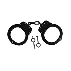 Smith & Wesson 350155 Model 100 Chain-Linked Handcuffs & Key M100 Cuff, Melonite
