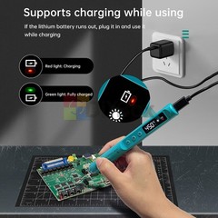 USB Soldering Iron 800mAh battery Digital Soldering Iron Set Temperature Adjust