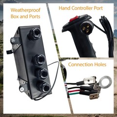 12V 8000lb Winch Solenoid Contactor Relay kit w/Control Box 4 Pre-Wired Cables