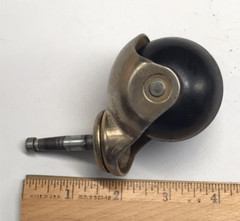 VTG SKK Stem Type Furniture Swivel Caster w/ Black Rubber Ball Wheels Japan