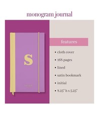 Kate Spade Just Mine Monogram “S” Cloth Hardcover Notebook Journal