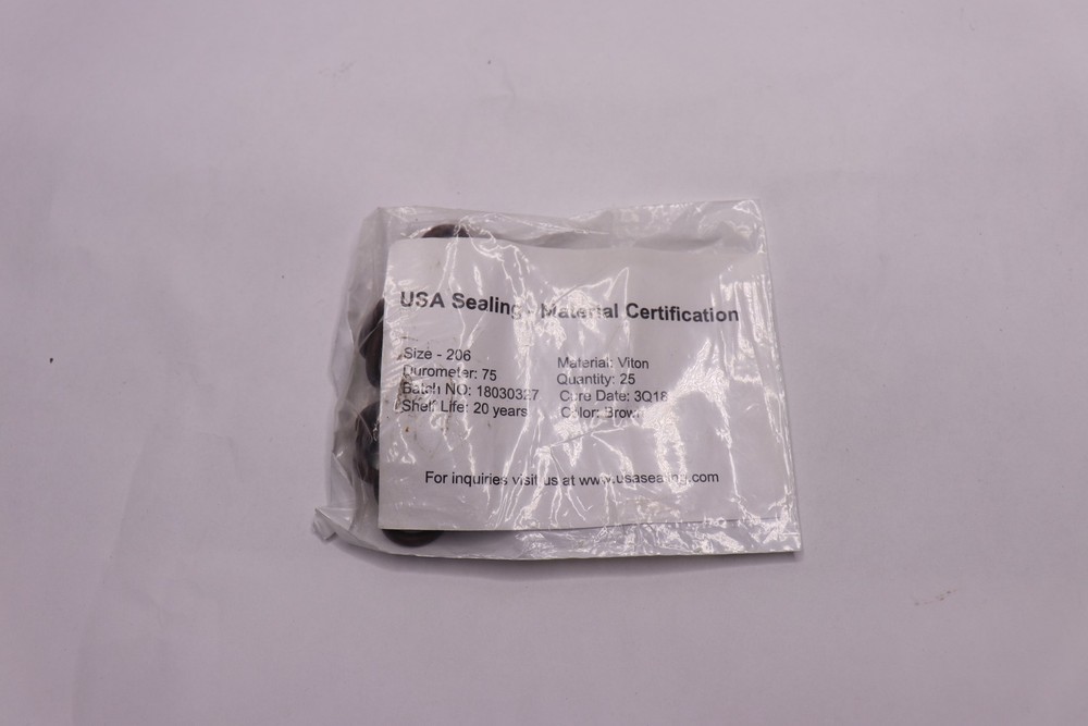 (25-Pk) Usa Sealing O-Ring Dash 206 Brown ZUSAVB75206