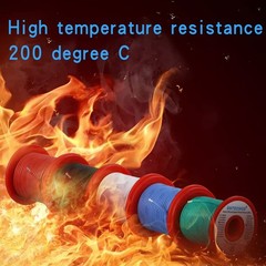18 Gauge Silicone Wire Kit Red Black White Blue and Green Each 100ft 18 AWG Stra