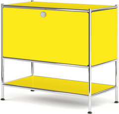 Modern Metal Sidetable with Flap Door – Stylish Storage for Any Room