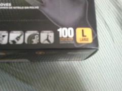2 Boxes of 100 SAS Raven 6 MIL Size L Gloves-200 Total Gloves