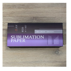 A-SUB ECO 4″ x 9.5″ Sublimation Paper Custom Transfer 100 Sheets KDL-4X9.5