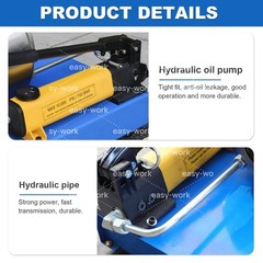 1/8-1inch Pro Hydraulic Hose Crimper Kit With Molds Hydraulic Crimping Machine