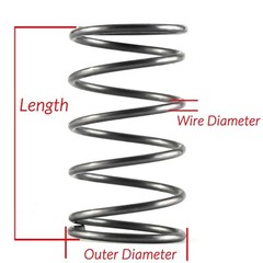 10pcs Wire Dia.0.6mm 0.7mm OD 4mm-10mm Small Springs Compression Spring Steel
