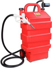 16 Gallon 60L Portable Fuel Tank With 12V Electric transfer pump 3.7GPM