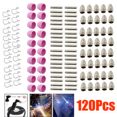 120pcs Plasma Cutter Torch Consumables Kit 60Amp for SG-55, AG-60, WSD-60 CUT50