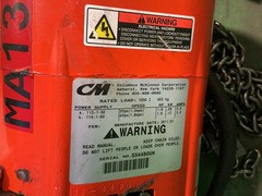 COLUMBUS MCKINNON CORPORATION ELECTRIC CHAIN HOIST SHOPSTAR