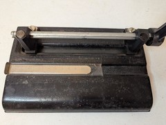 Master Hole Punch 1325PB Heavy-Duty 3-Hole Punch Black All Metal Made in USA