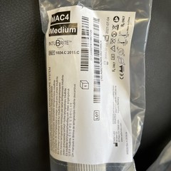INTUBRITE Laryngoscope Mac Blade #4 With Medium Handle LED White
