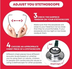 Stethoscope medical equipment mdf instruments Acoustica Lightweight Doctors