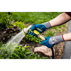 Maxiflex Comfort Unisex Medium Blue/Gray Nitrile Coated Nylon Multi-Purpose Glov