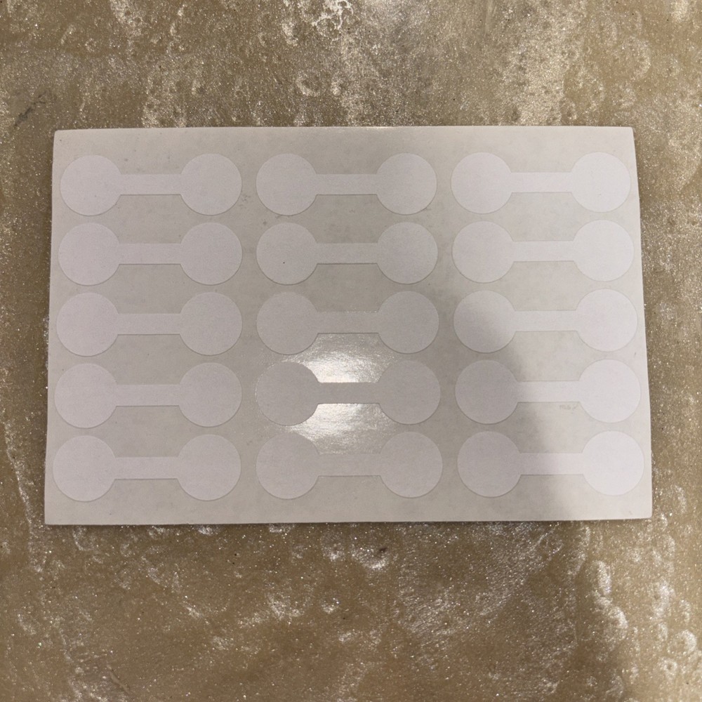 1000 Barbell Ring Tags Jewelry Tags White 9/16 X 1-11/16