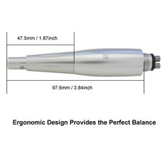 Dental Prophy Hygiene Handpiece Air Motor 3 Nose Cone 4 Holes 360 Degree Swivel