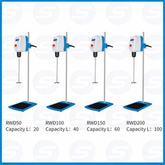 20L-100L Lab Overhead Stirrer Lab Mixer for Processing Chemicals LCD Core Motor