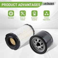 Efficient Air Oil Fuel Filter Kit for Various Lawn Mowers – Easy Installation