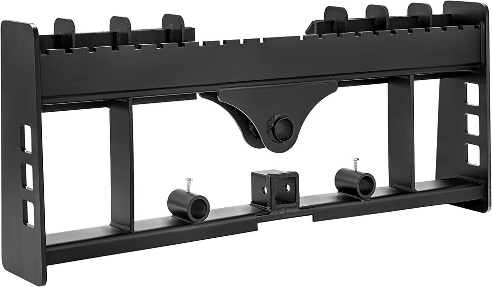 Heavy-Duty Pallet Fork Frame W Receiver Hitch & Spear Sleeves Skid Steer 4000lb