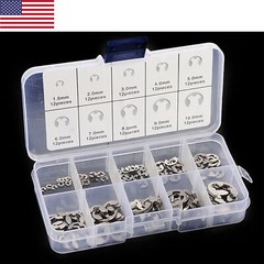 120 E Clips C CIRCLIPS Stainless Steel Kit Retaining Ring Assorted 1.5mm to 10mm