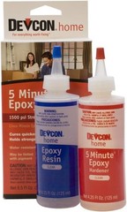 Epoxy Glue Strong Fast Drying Water Resistant Clear Bond 2 Bottles