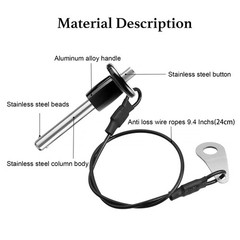 304 Stainless Steel Quick Release Pin 0.24 Inch6mm Diameter Ball Locking Pin …