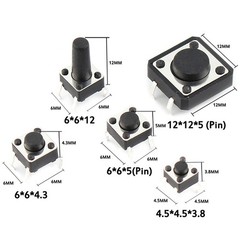 250pcs 25-Type Micro Switch Push Tact Button ON/OFF Touch Button Switch ccuu