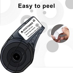3/4 Inch M21750499 Nylon Label Tape Black On White Fits BMP21 M210 3 PCS