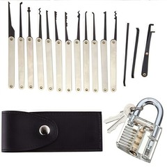 1 Set Transparent Padlock Teaching Model for Lock Structure Learning Classes Kit