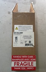 Killark VUXBGG-1-100 150W V-Series 1/2” Box/Ceiling Fixture Lamp A-21 w/ Guard