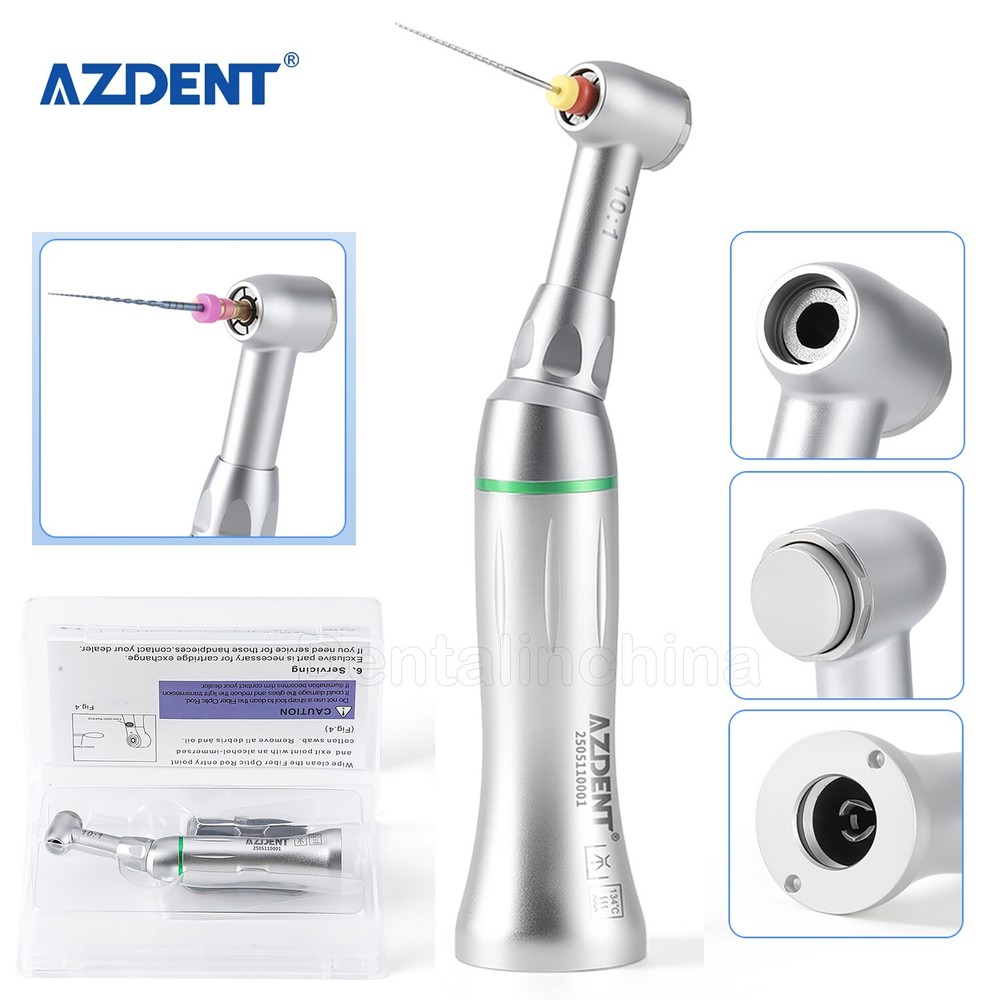 Dental 10:1 Contra Angle Handpiece Push button ISO E-Type for Engine&hand file